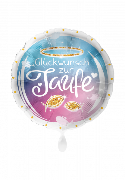 Folienballon Taufe - Glückwunscn