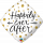 Folienballon Happily ever after gold dots