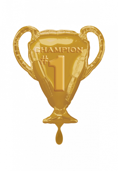 Folienballon Pokal Gold