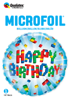 Folienballon Geburtstag Birthday Exploding Blocks