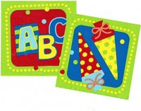 Servietten Schulanfang ABC