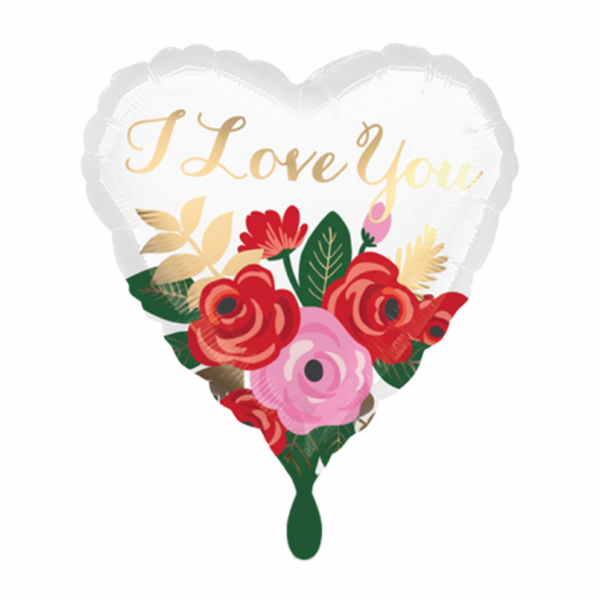 Folienballon Rose Bouquet