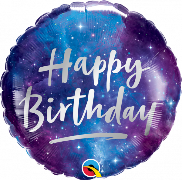 Folienballon Birthday Galaxy