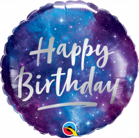 Folienballon Birthday Galaxy