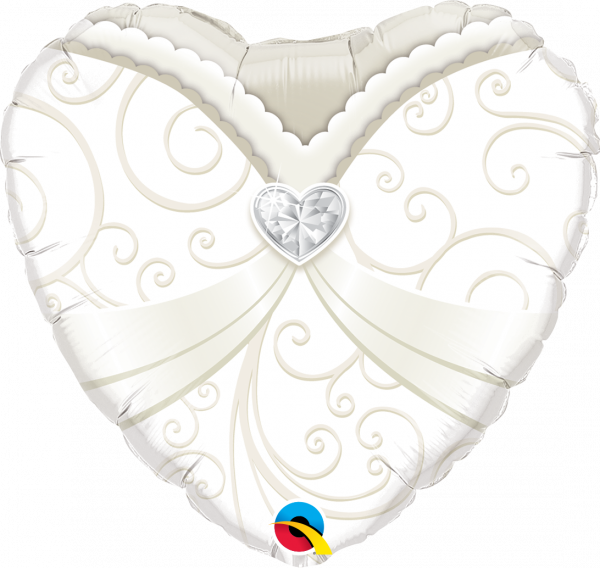 Folienballon Wedding Gown - Hochzeit