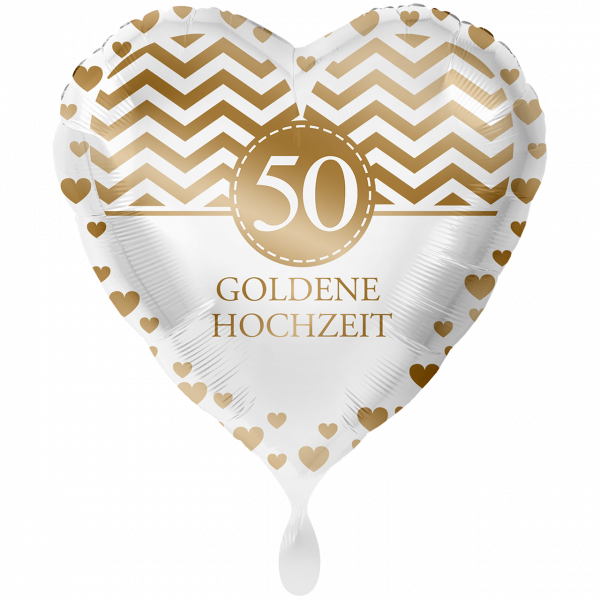 Folienballon Goldene Hochzeit groß