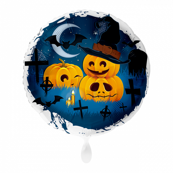 Folienballon Fröhlicher Kürbis