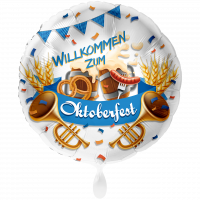 Folienballon Oktoberfest Willkommen zum groß
