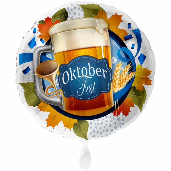 Folienballon Oktoberfest Bierglas groß