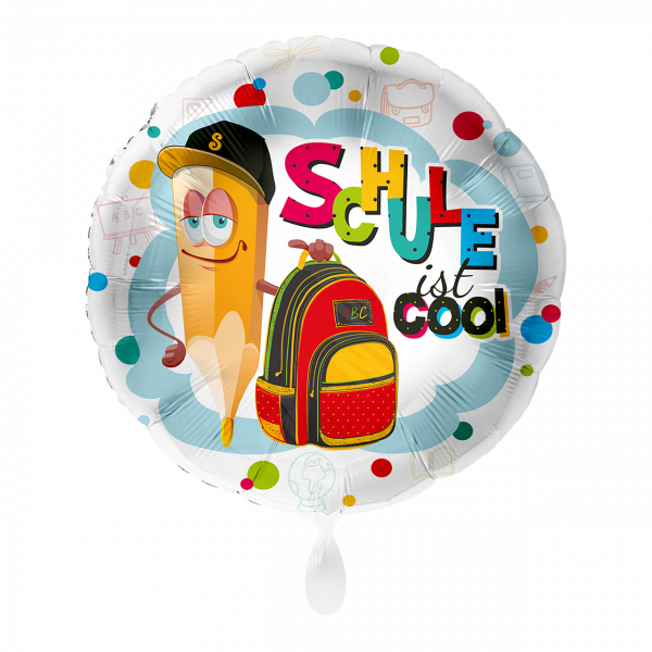 Folienballon Einschulung - Schule ist cool