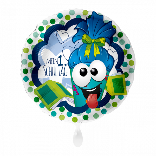 Folienballon Einschulung - Mein 1. Schultag Blau