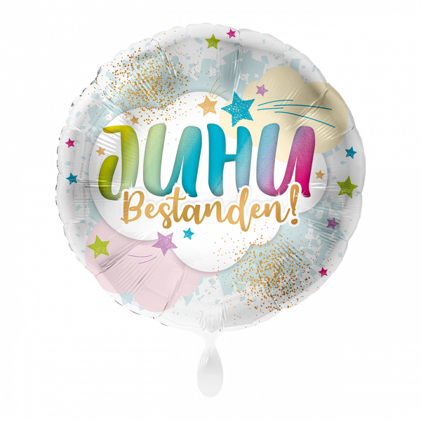 Folienballon JUHU Bestanden!