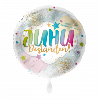 Folienballon JUHU Bestanden!