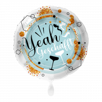 Folienballon Yeah Geschafft