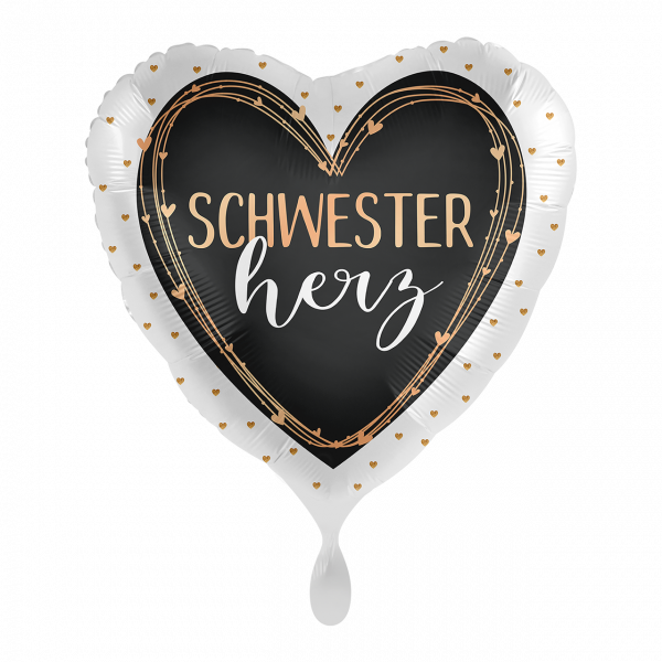 Folienballon Schwesterherz