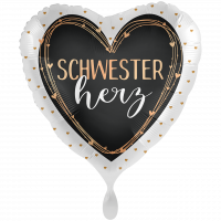 Folienballon Schwesterherz groß