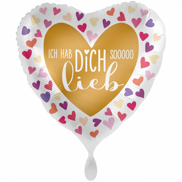 Folienballon Ich hab Dich sooooo lieb groß