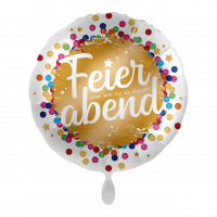 Folienballon Ruhestand Feierabend Konfetti