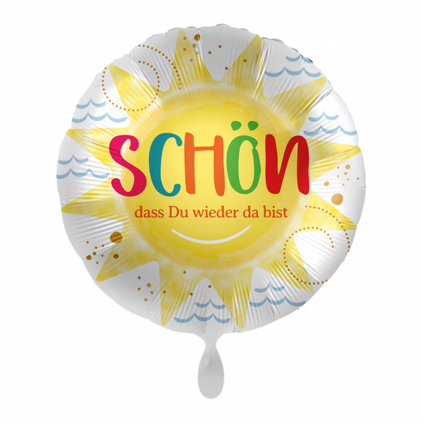 Folienballon Schön dass du wieder da bist