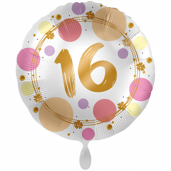 Folienballon Shiny Dots 16 groß