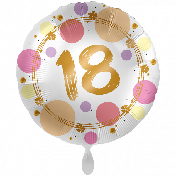 Folienballon Shiny Dots 18 groß