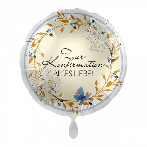 Folienballon Konfirmation Tender Florals