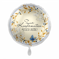 Folienballon Konfirmation Tender Florals