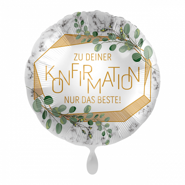 Folienballon Konfirmation Eucalyptus