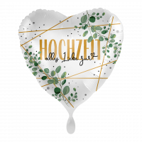 Folienballon Hochzeit - Alles Liebe zur - Eukalyptus
