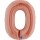 Folienballon Zahl 0 rose gold