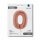 Folienballon Zahl 0 rose gold