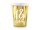 Pappbecher Zahl 18 gold glänzend