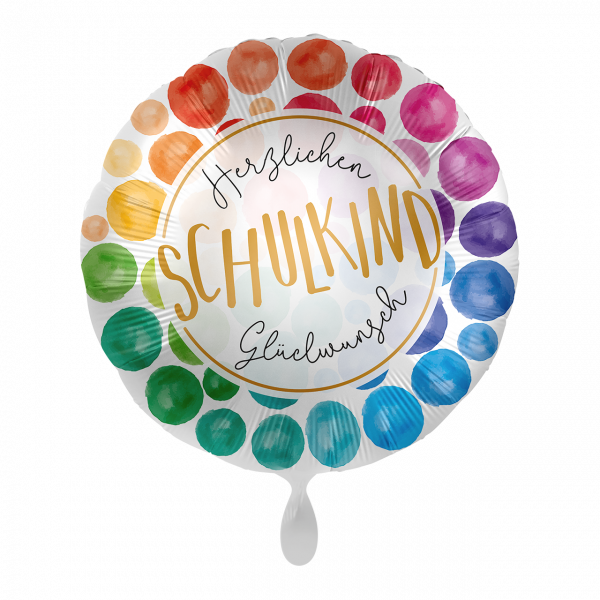 Folienballon Einschulung - Schulkind Herzlichen Glückwunsch