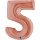 Folienballon Zahl 5 rose gold