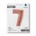 Folienballon Zahl 7 rose gold