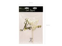 Cake Topper - HNY - Happy New Year gold