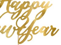 Cake Topper - HNY - Happy New Year gold