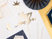 Cake Topper - HNY - Happy New Year gold