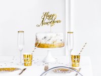 Cake Topper - HNY - Happy New Year gold