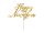 Cake Topper - HNY - Happy New Year gold