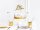 Cake Topper - HNY - Happy New Year gold