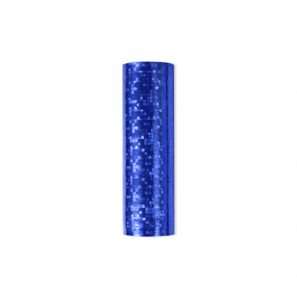 Luftschlangen blau holographic