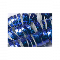 Luftschlangen blau holographic