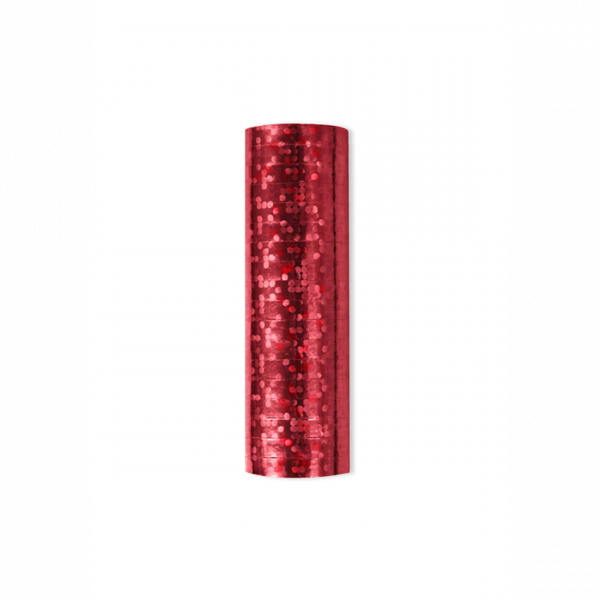 Luftschlangen rot holographic