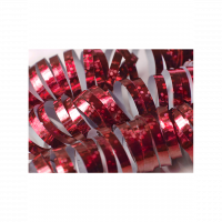 Luftschlangen rot holographic