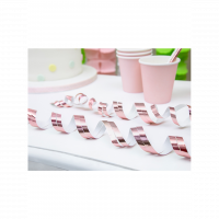 Luftschlangen rosegold metallic