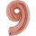 Folienballon Zahl 9 rose gold
