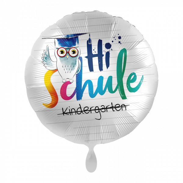 Folienballon EInschulung - Hi Schule Eule