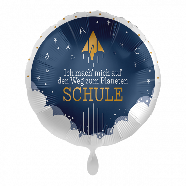 Folienballon Einschulung - Rakete