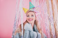 Partyhüte Glossy Birthday - HBD